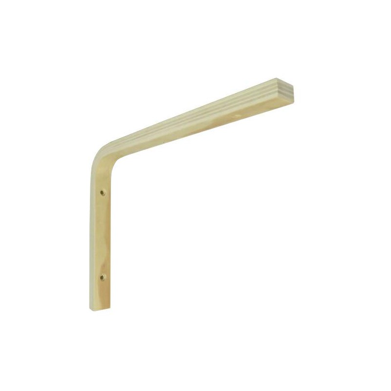 Wspornik półki drewniany naturalny 250x180mm mod. ELLE 25