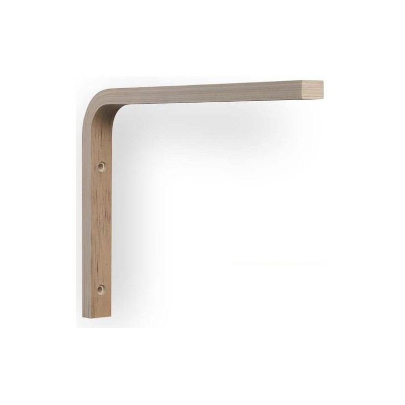 Wspornik półki drewniany naturalny 300x250 mm mod. ELLE 30
