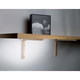 Wspornik półki drewniany naturalny 300x250 mm mod. ELLE 30