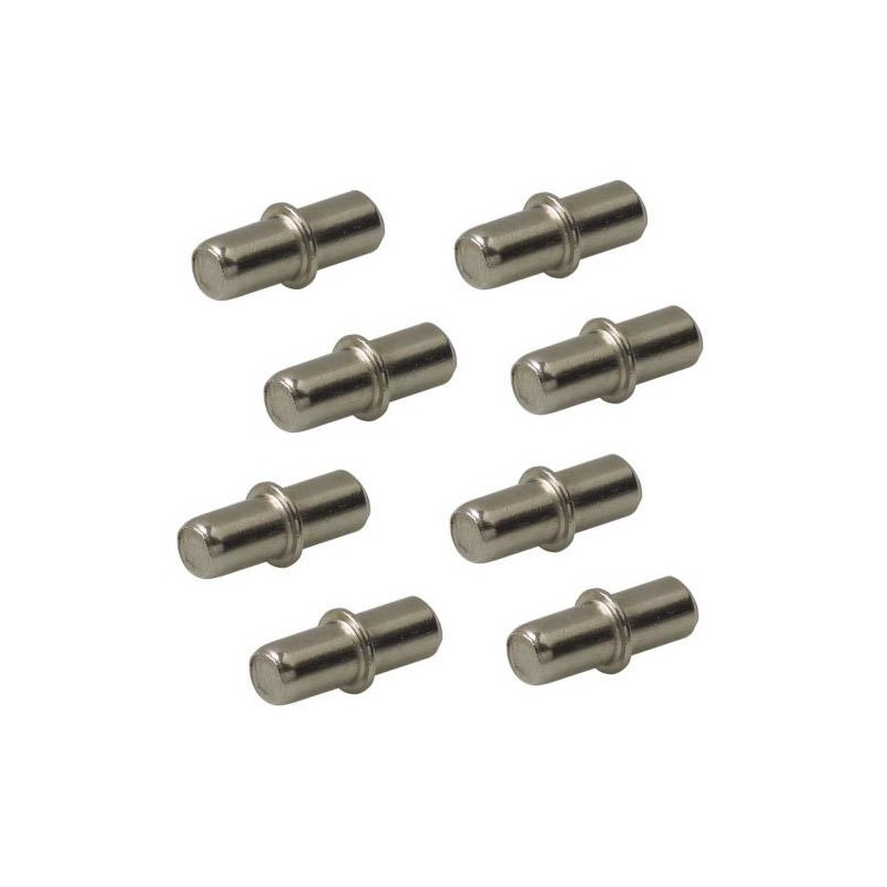 Podpórki do półek meblowych bolce 16x5mm niklowane mod.160 8szt. DIS