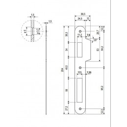Zaczep SICURREZA F25/204 naj ch.mat