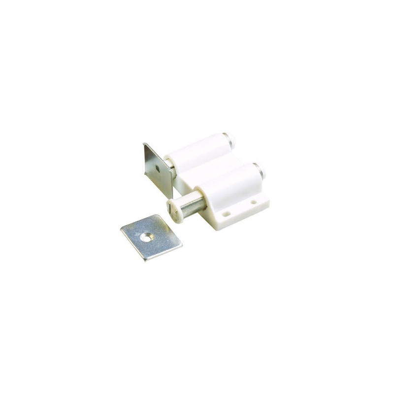 Zatrzask meblowy magnetyczny podwójny biały do szafek TIP-ON mod. 120 B