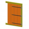Zawias pasowy 350mm fi.14 ozdobny czarny mod.7010