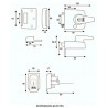 Zamek nawierzchniowy zatrzaskowy BS HS 60mm chrom DIS