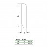 Listwa przypod.70x10-2,23M MDF/ML biała