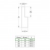 Listwa przypod.70x20-2,20M MDF/ML biała