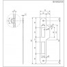 Zaczep CENTRO 22/167 naj. 13mm chrom mat