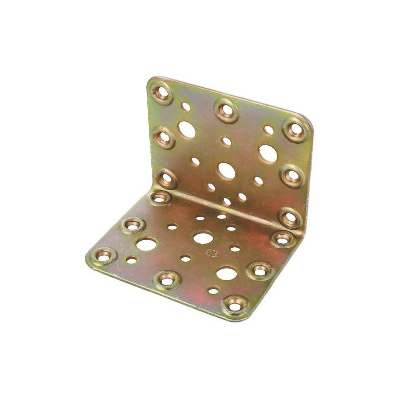 Łącznik kątowy do belek 80x80x100x2,2mm żółty ocynk mod.304