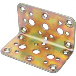 Łącznik kątowy do belek 60x60x100x2,2mm żółty ocynk mod.304