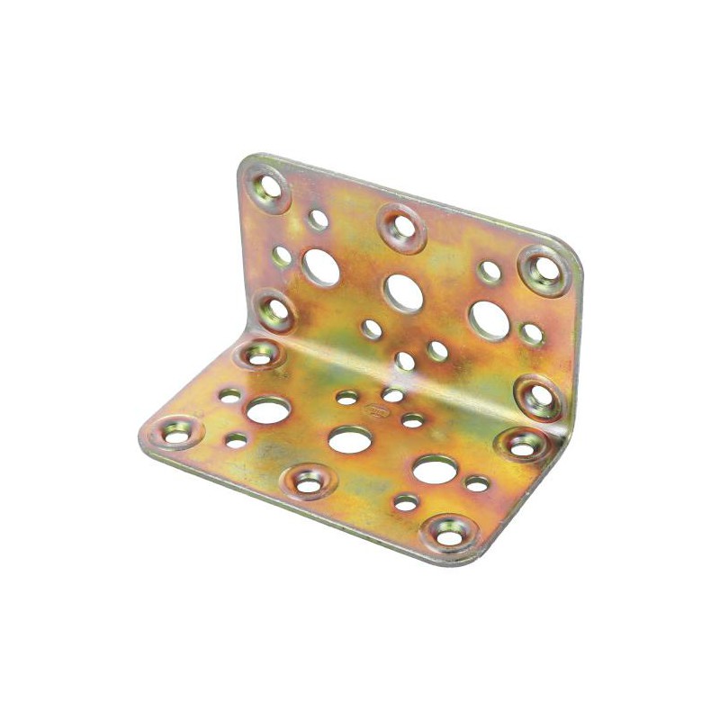 Łącznik kątowy do belek 60x60x100x2,2mm żółty ocynk mod.304