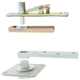 Komplet zawiasów do drzwi 35-60mm/2,4m 200kg stal nierdzewna INOX typ Pivot02