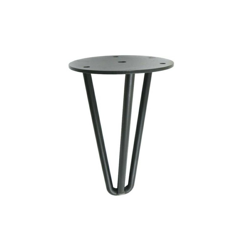 Noga Hairpin 16cm stalowa szara G16