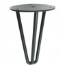 Noga Hairpin 16cm stalowa szara G16