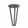 Noga Hairpin 16cm stalowa szara G16