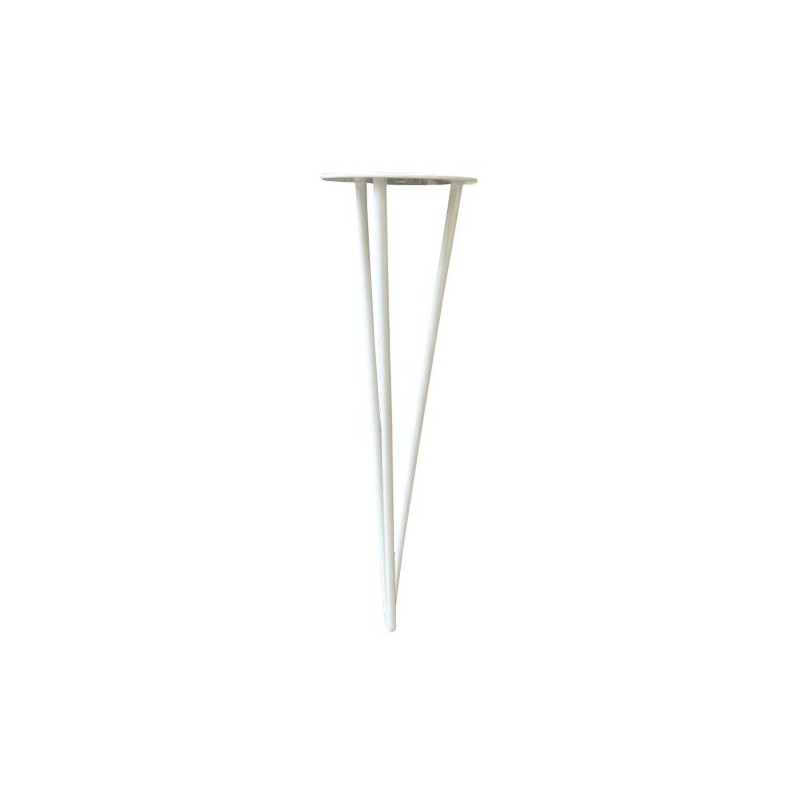 Noga Hairpin 40cm stalowa biała B40