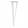 Noga Hairpin 40cm stalowa biała B40