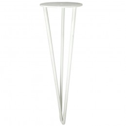 Noga Hairpin 40cm stalowa biała B40