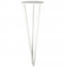 Noga Hairpin 40cm stalowa biała B40