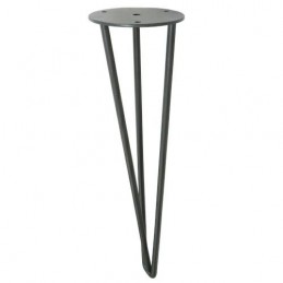 Noga Hairpin 40cm stalowa szara G40