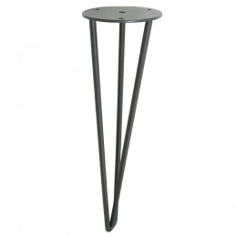 Noga Hairpin 40cm stalowa szara G40