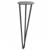Noga Hairpin 40cm stalowa szara G40