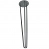 Noga Hairpin 40cm stalowa szara G40