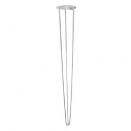 Noga od stołu 71 cm stalowa biała B71