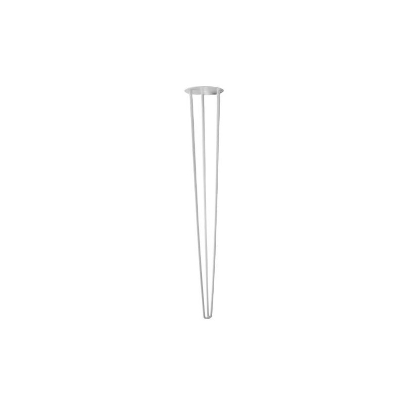 Noga od stołu 71 cm stalowa biała B71