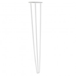 Noga od stołu 71 cm stalowa biała B71