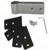Łącznik kabiny 120x40x3mm do płyt 13mm INOX ze śrubami mod.201