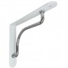 Wspornik półki stalowy biały/chrom 180x230mm PALLADIO 23