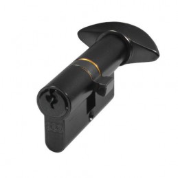Wkładka z gałką do drzwi 64mm G37/27 czarny mat mod.600