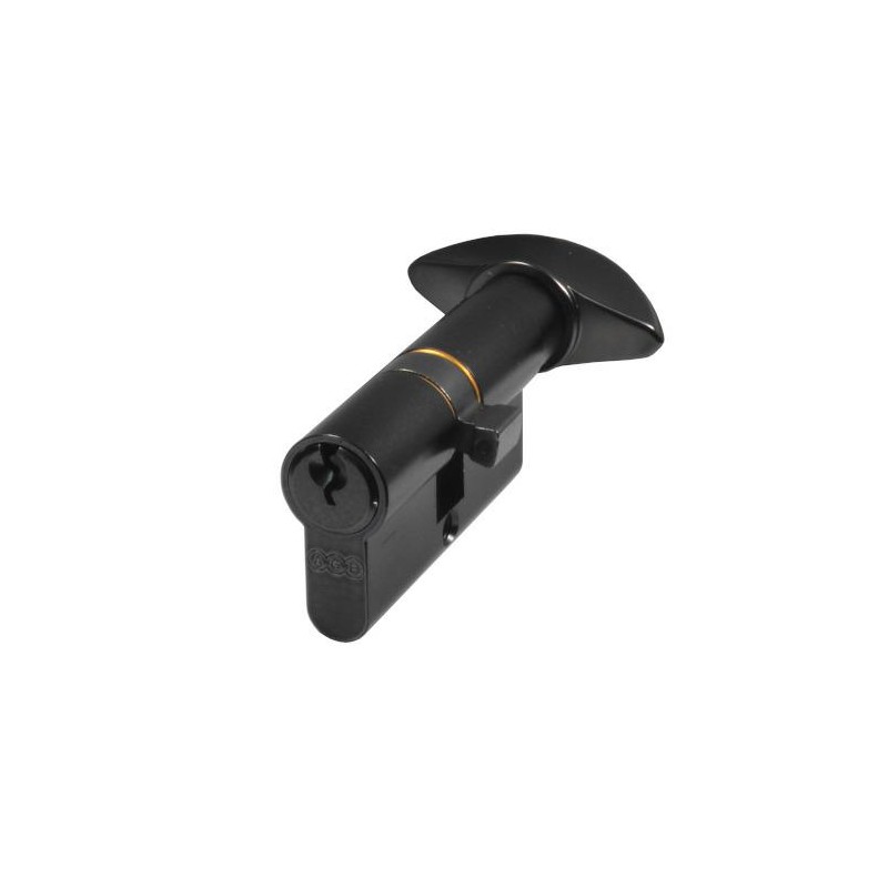 Wkładka z gałką do drzwi 64mm G37/27 czarny mat mod.600