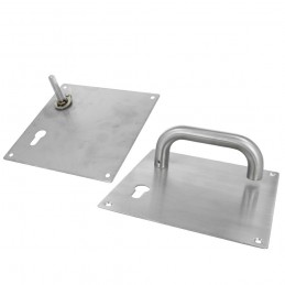 Klamka na wkładkę szyld 180x180mm INOX AMIG mod. 3CB47
