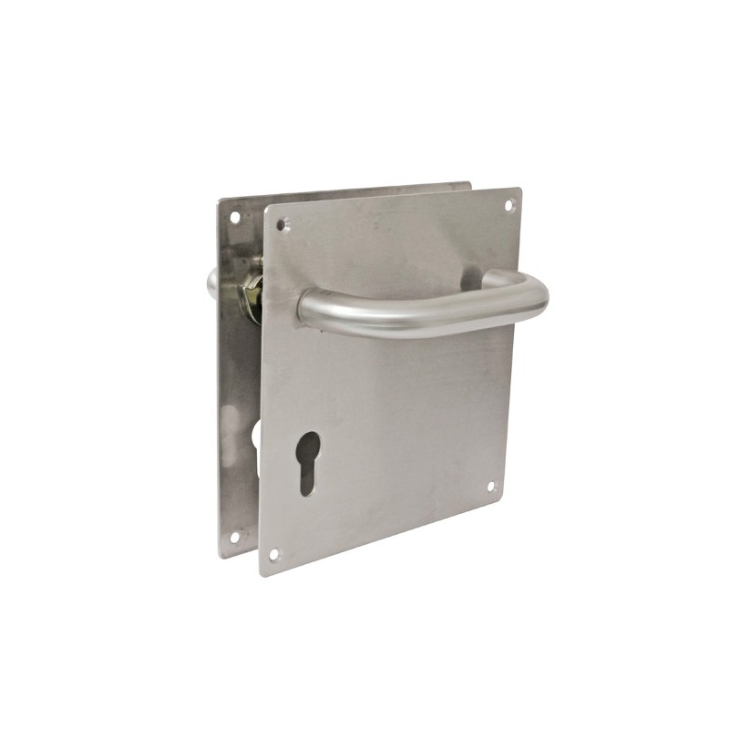 Klamka na wkładkę 72 szyld 180x180mm INOX AMIG mod. 3CB72