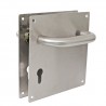 Klamka na wkładkę 72 szyld 180x180mm INOX AMIG mod. 3CB72