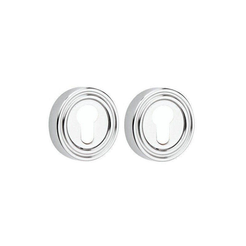 Szyld wkładki rozeta 52mm chrom połysk 2szt. mod.261