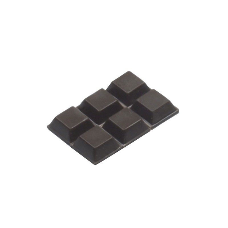 Odbojnik przyklejany Stoper meblowy 12x12mm czarny 24szt DIS mod.412