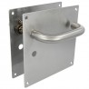 Klamka do WC 47mm na szyldzie 180x180mm INOX mod. 3CW47