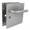 Klamka do WC 47mm na szyldzie 180x180mm INOX mod. 4CW47