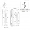 Zaczep Easy-Fix 22x196mm okrągłe końce chrom mat