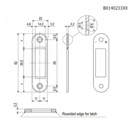 Zaczep EASY-FIX 22/82 2,2mm reg mosi ant