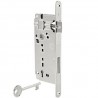 Zamek drzwiowy na klucz 90/45 F22 niklowany PATENT GRANDE