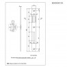 Zaczep PATENT F22/238 okr. końce mosiąd.