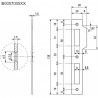 Zaczep PATENT Pi F20/138 naj. kwa.n.brąz