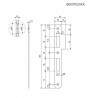Zaczep PATENT Pi F20/188 naj. okr. nikl.