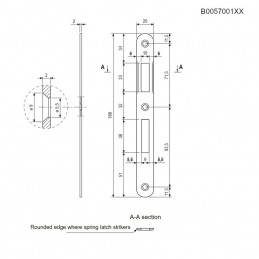 Zaczep PATENT Pi F20/188 okr. niklowany