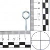 Haczyk oczkowy wkręcany 3x35mm 15mm biały 21szt. | AGAS