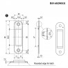 Zaczep EASY-FIX 22x82x1,2mm z regulacją mosiądz antyczny