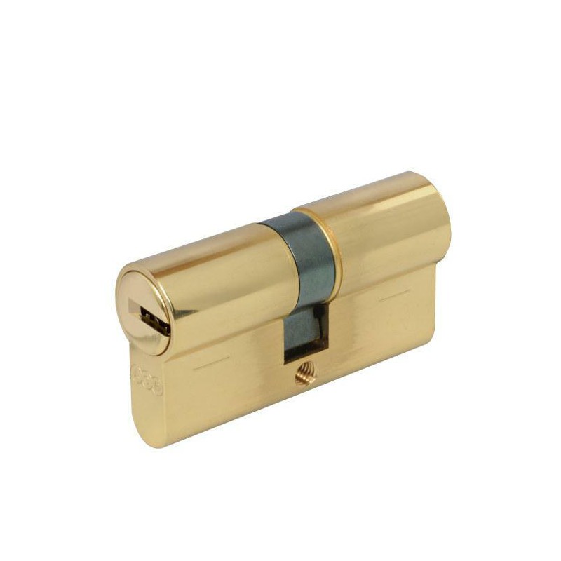 Wkładka drzwiowa 60mm 30/30 mosiądz połysk mod.5000 PS